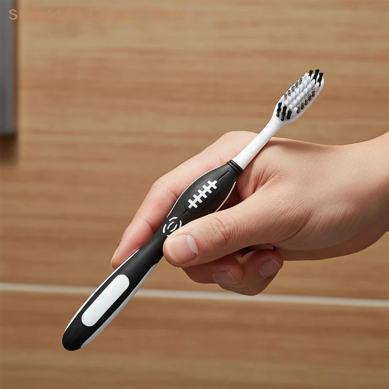 【HLS】【HB】3 PCS Medium Hard Bristle Toothbrush Spiral Bristles Non Slip Grip For Adults Daily Oral Care Deep Teeth Cleaning
