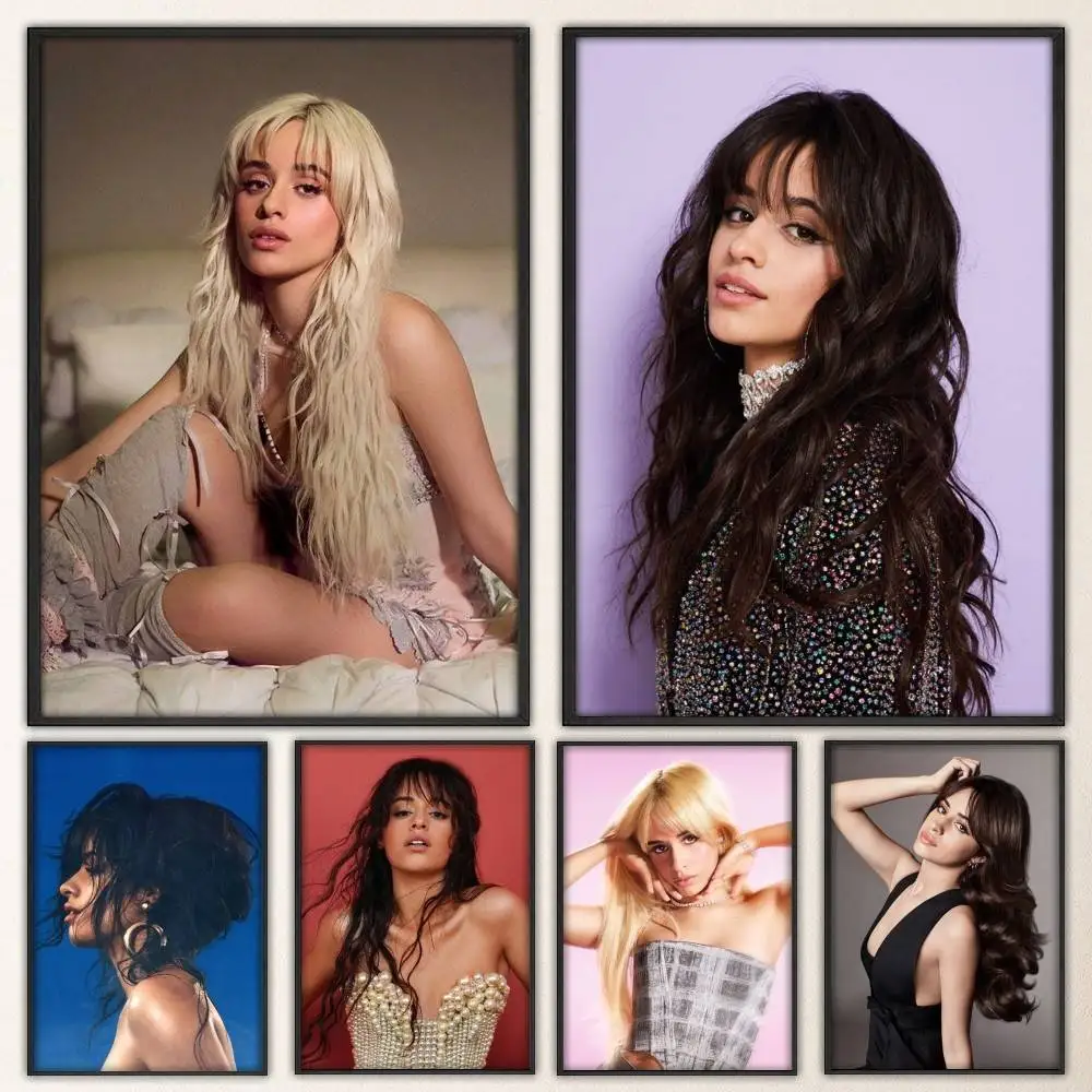 C-Camila Singer C-Cabello Poster HD Art Sticky Wall Waterproof Home Living Room Bar Decoration