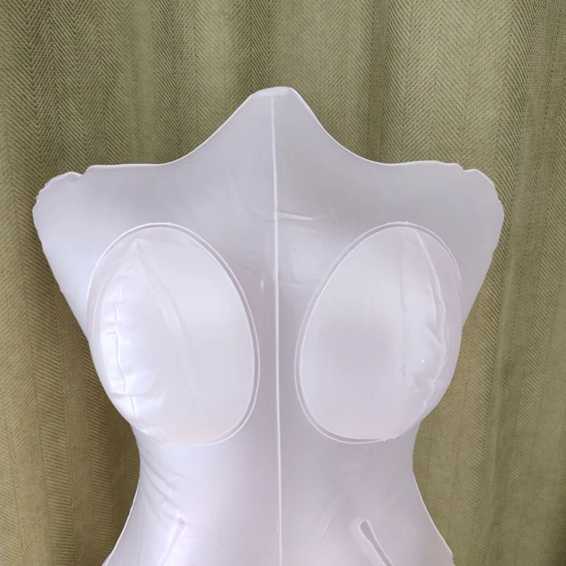 DS9001 PVC Inflatable Female Mannequin No Hands and Feet Sewing Maniqui for Clothes  Panties Transparent Doll