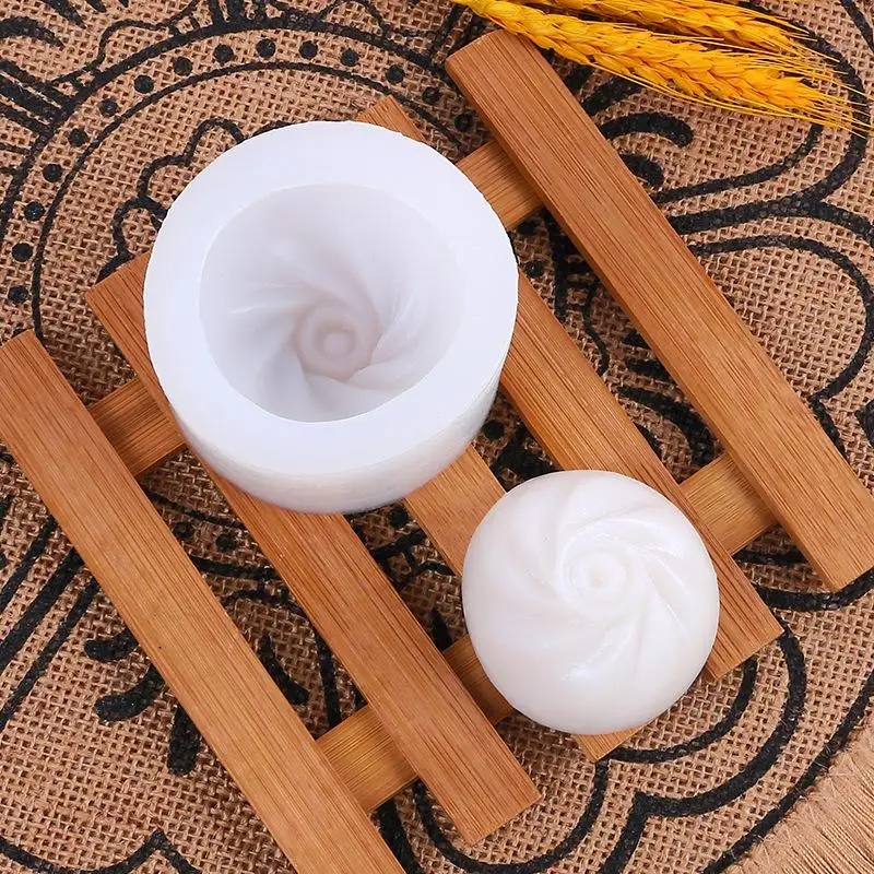 3D Niedliche Dampfnudel-Kerzenform aus Silikon für DIY Epoxidharz, Seife, Gips-Dekoration, Geschenk – Detail 5