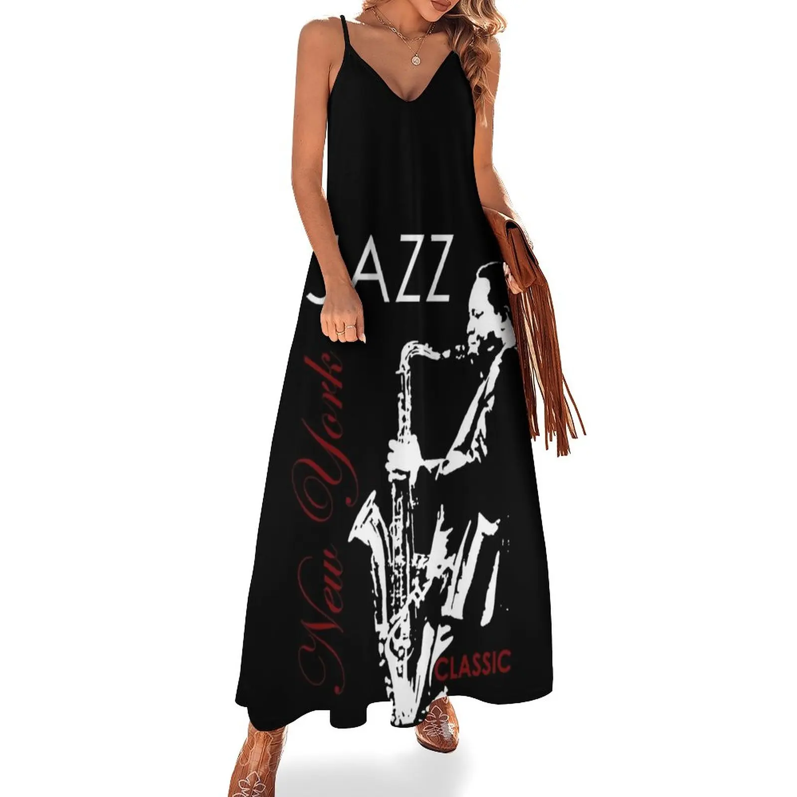 

Jazz Sleeveless Dress summer woman dress 2023 Elegant gown