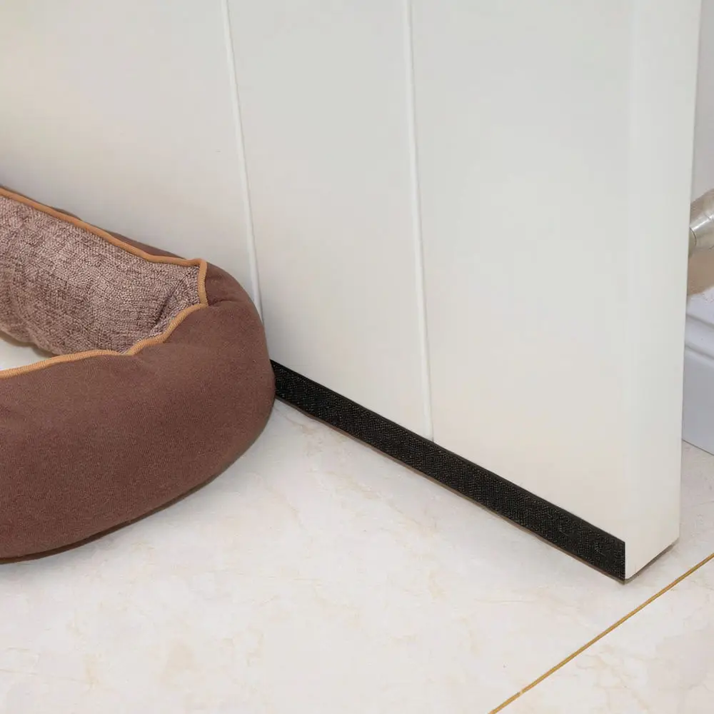 Soundproof Door Seal Strip Fabric Draft Stopper Under Door Gap Filler Flexible Noise Blocker Modern Home Accessory