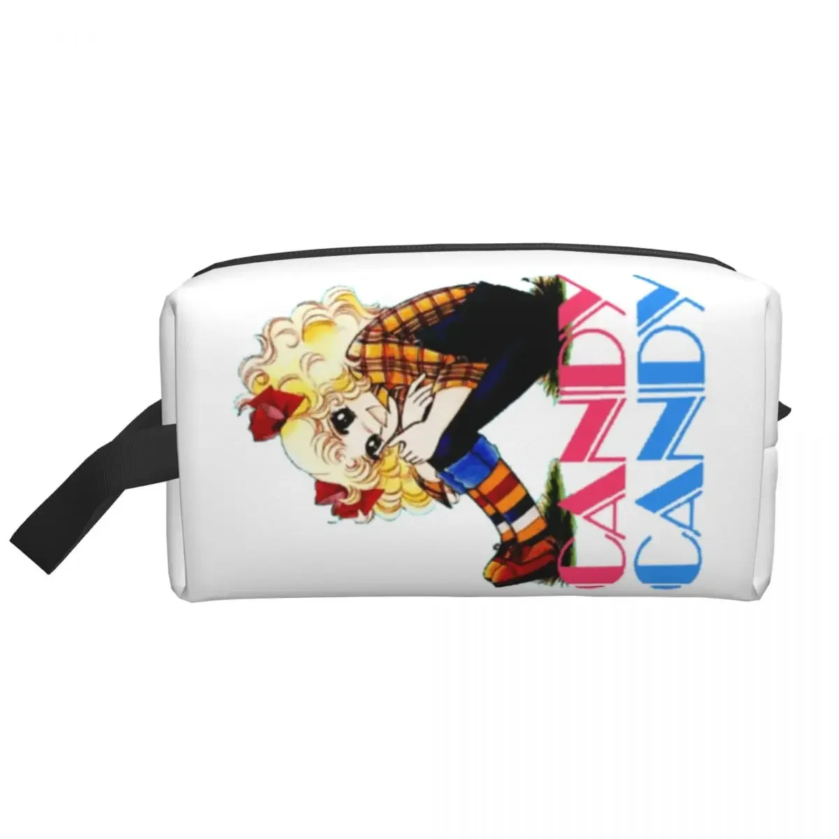 Candy Candy Logo Makeup Bag Women Travel Cosmetic Organizer Fashion Anime Manga Storage Toiletry Bags