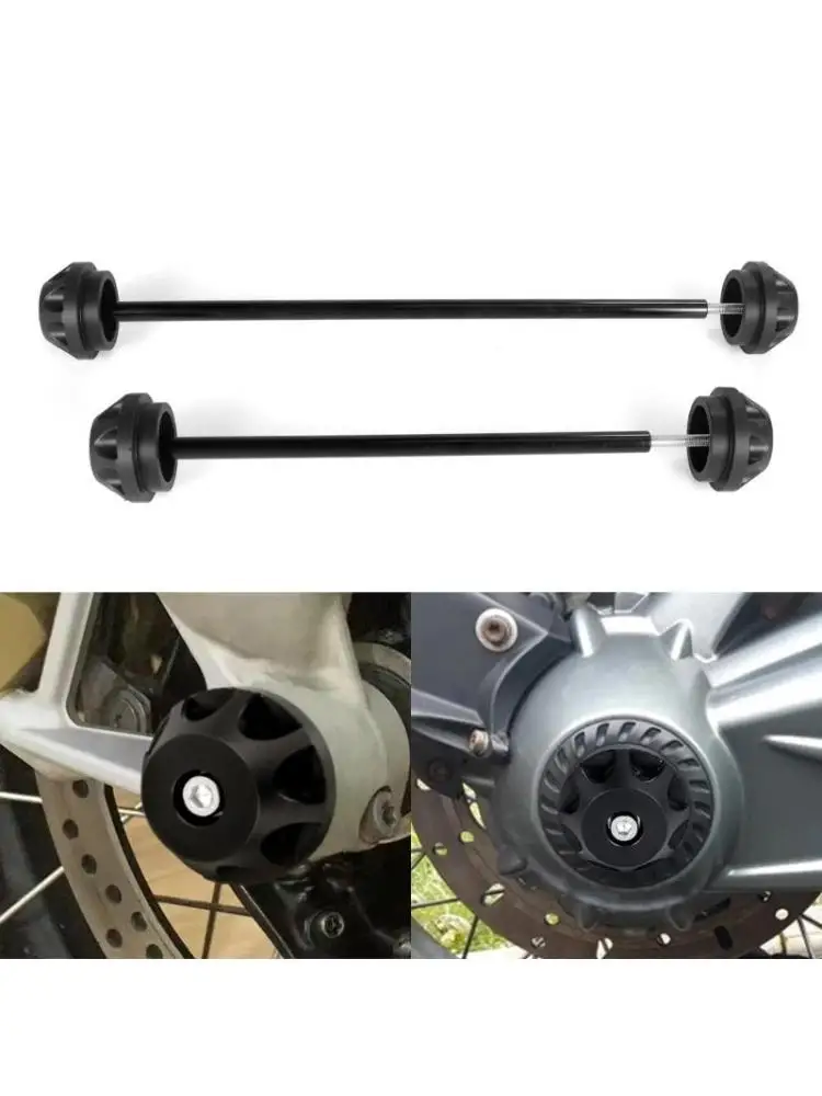 

31BC Front/Rear Wheel Fork Axles Sliders Protector Set Wheel Fork Sliders Simple Installation for Bikes MT-09