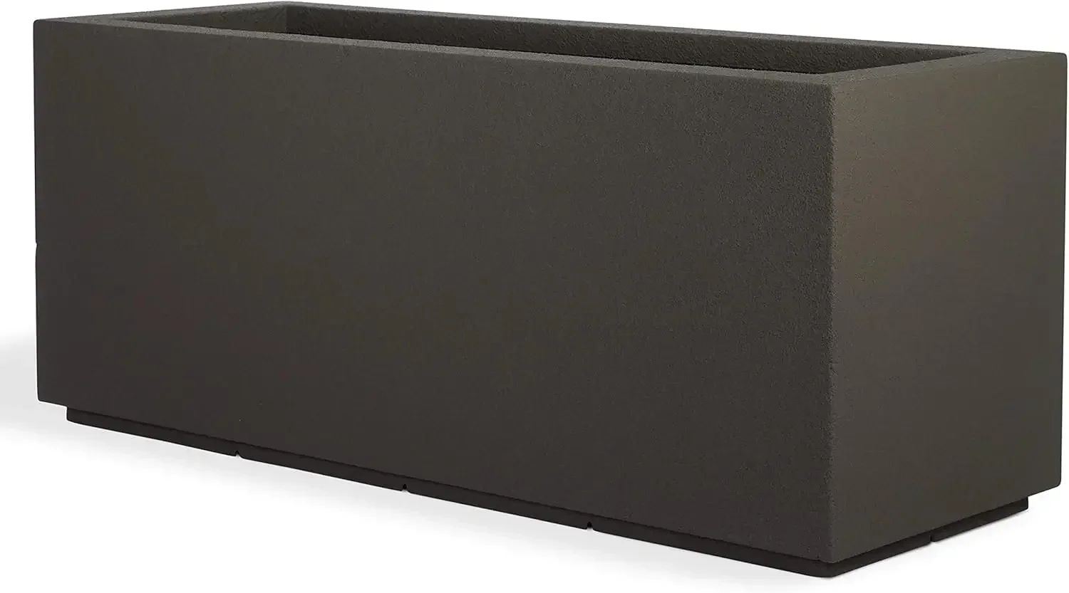 

Modern Outdoor/Indoor Rectangular Trough Planter, 46" L X 17" W X 19" H, Lightweight, Heavy Duty, Weather Resistant, Polymer