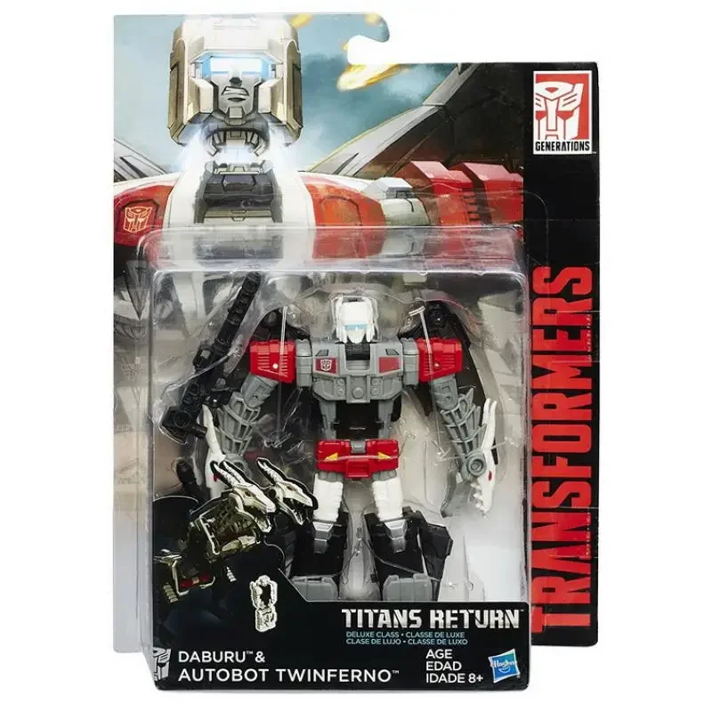 In Stock Original TAKARA TOMY TransformersRobot TITANS RETURN Doublecross Deluxe PVC Anime Figure Action Figures Model Toys