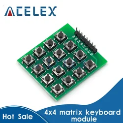 8pin 4x4 4*4 Matrix 16 Keys Button Keypad Keyboard Breadboard Module MCU for arduino Diy Kit