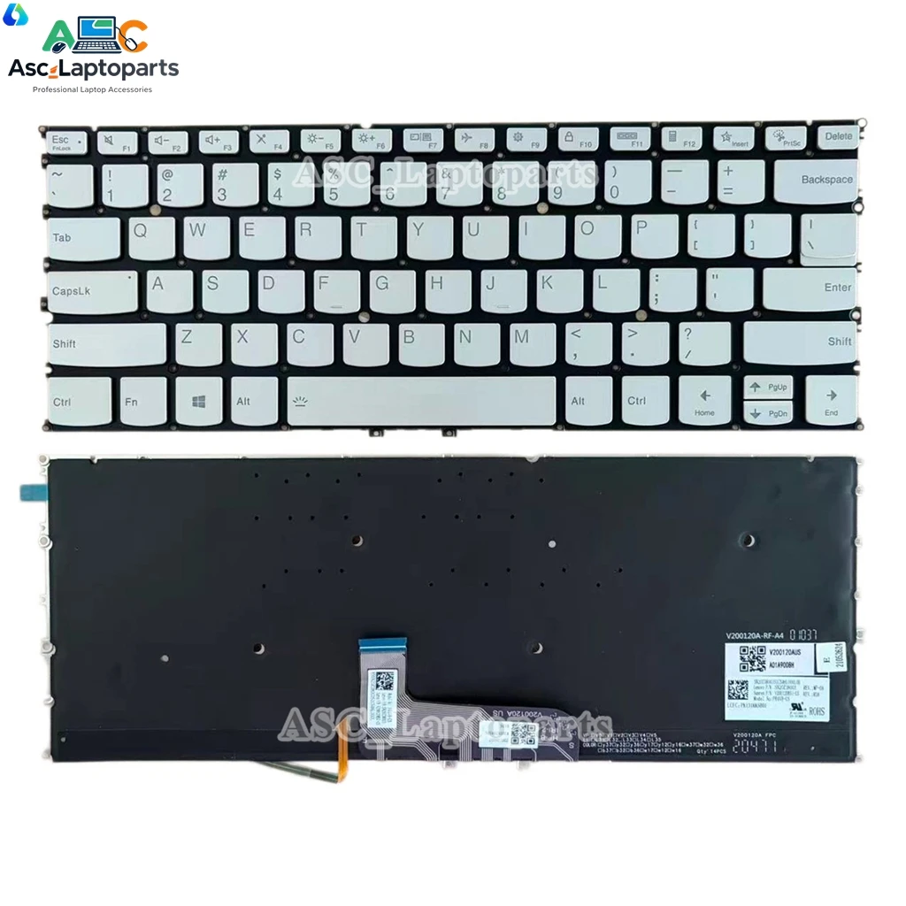 New US QWERTY Keyboard for Lenovo Slim 7 14IRP8 , 83A4*** , 83A40008US , Yoga 9 14ITL5 , Yoga Slim 9 14ITL5 BACKLIT , No Frame view 3