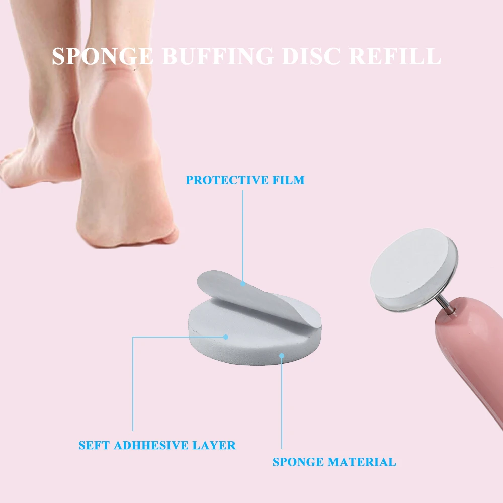 Nail Buffing Disc Sponge Block For Electric File Accessory Smooth Pad Refill Manicure Pedicure Foot Calluses Removing Tool