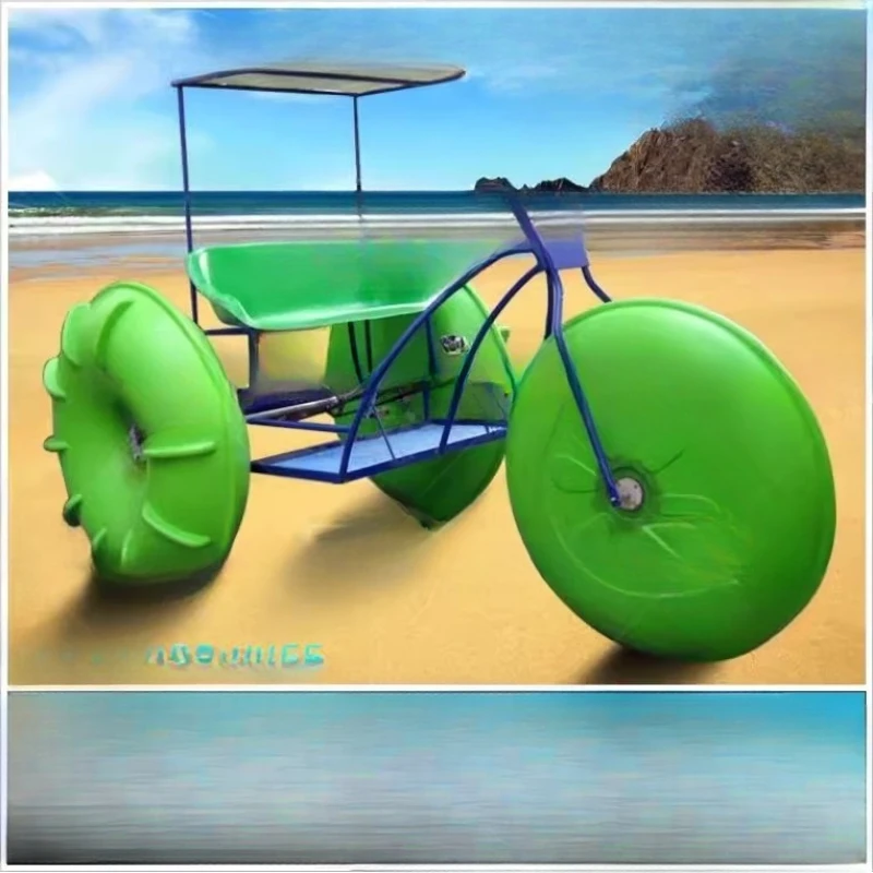 

FRP water bicycle bicycle pedal boat single bicycle, thickened outdoor water single bicycle