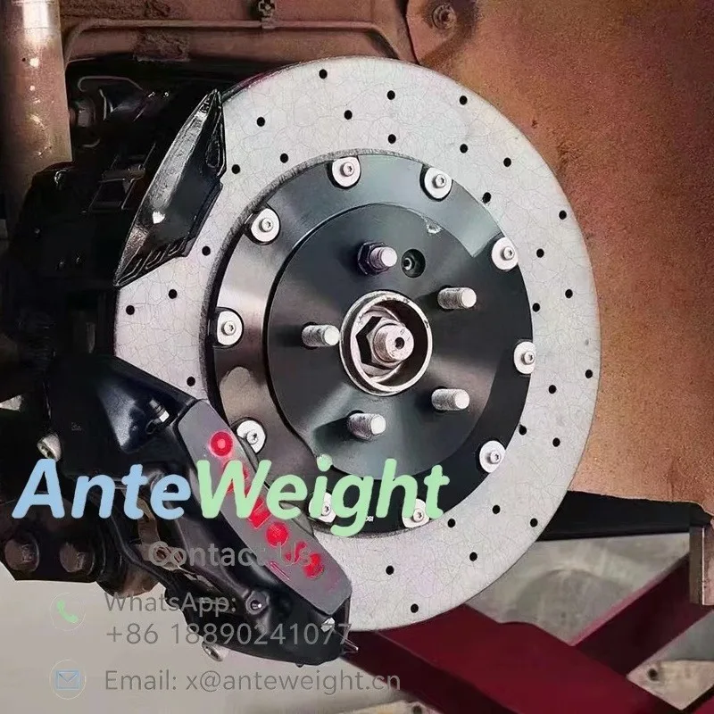 410mm Carbon Ceramic Brake Disc, Lightweight High-Performance Rotor, Heat Resistant, Fits Sports Cars & Racing Models