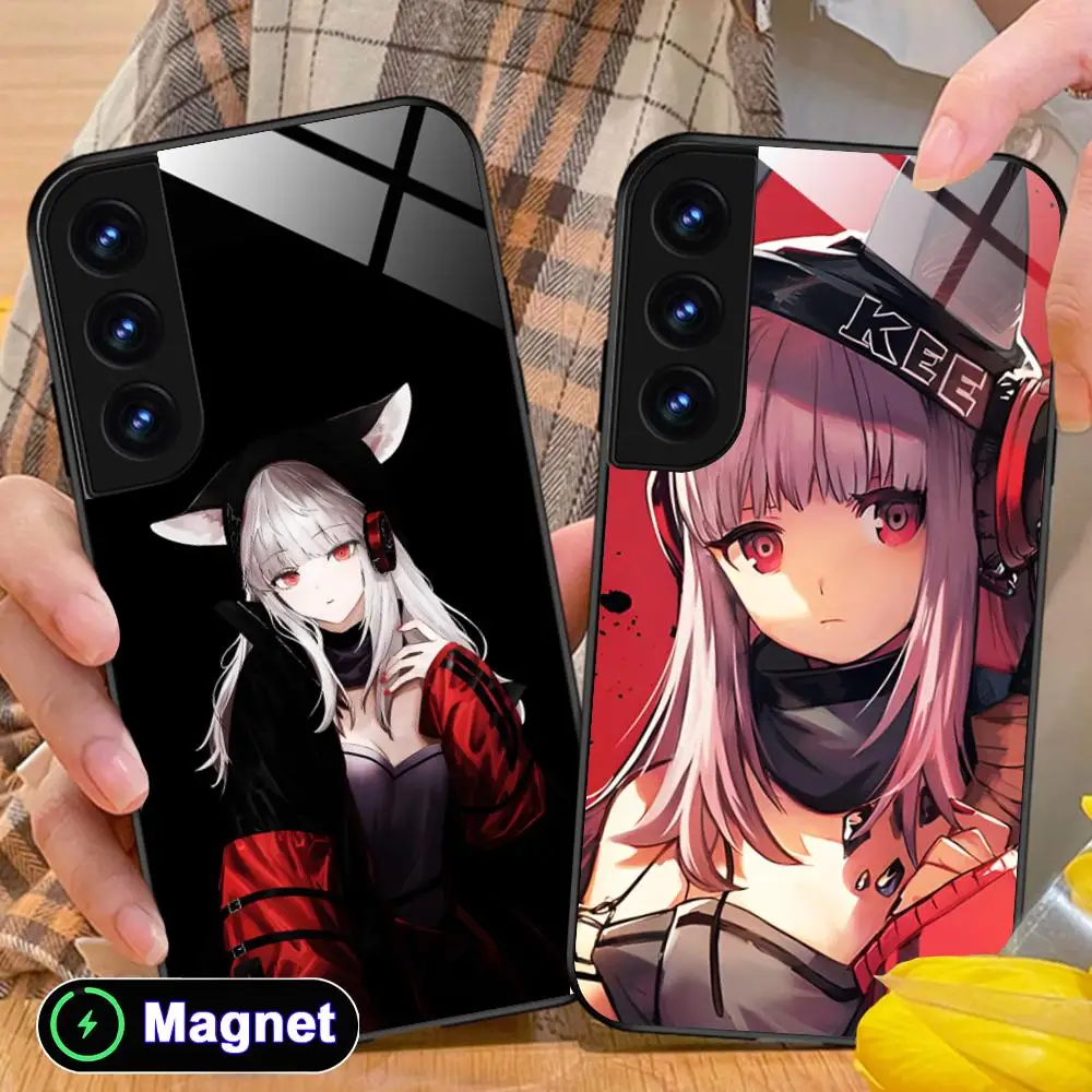 Arknights Frostleaf Phone Case for Samsung Galaxy S26 S25 S24 S23 S22 S21 S20 Note20 Plus FE Ultra Glass Magnet Cover