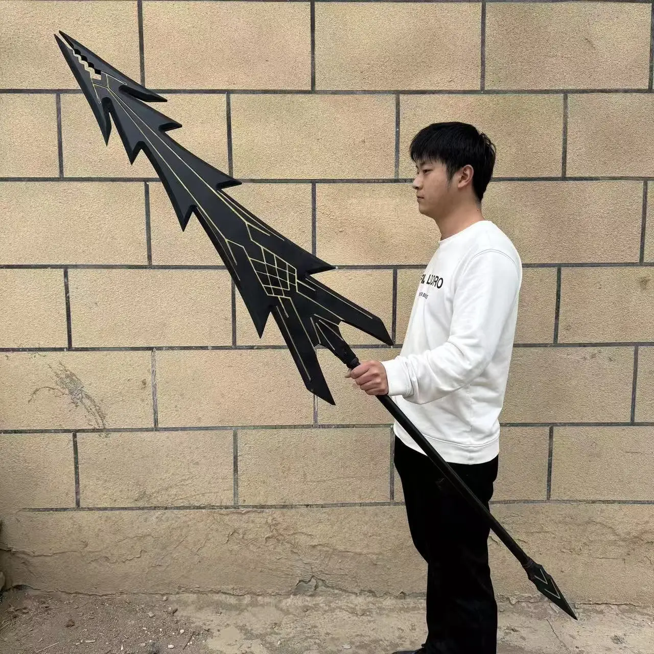 Ragnar Raptor garra dragón lanza armas Anime dragón cazador Cosplay Prop Halloween fantasía de Navidad accesorios de disfraz de fiesta