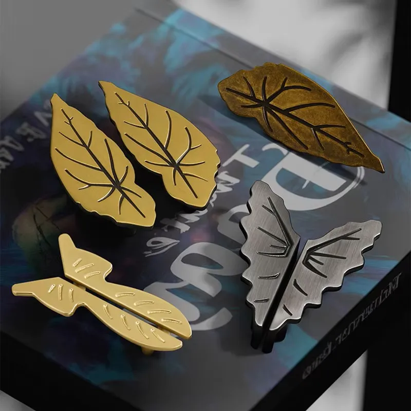 

YUTOKO New Chinese creative tree leaf cabinet door handle antique cabinet handle zinc alloy butterfly drawer personalized handle