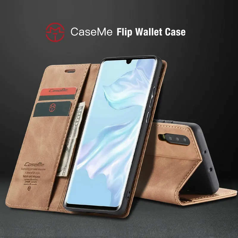 CaseMe Case For Redmi Note 9 Pro Ultra Thin Retro Leather Wallet Book Case For Redmi K20 K20Pro Note 9s Case