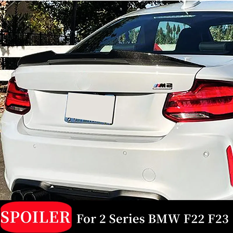 

For BMW 2 Series F22 F23 PSM Style Real Carbon Fiber Rear Trunk Lid Lip BodyKit Spoiler Wings Exterior Tuning Accessories