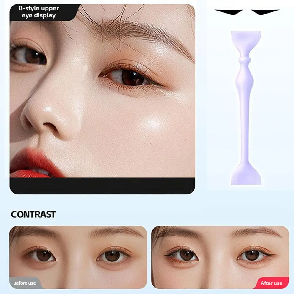 5 Teil/satz Liebe Blumen Eyeliner Stempel Stift Bunte Rosa Blau Flüssigen Eyeliner Doppelseitige Dichtung Eye Liner Bleistift Schnell trocknend Make-Up