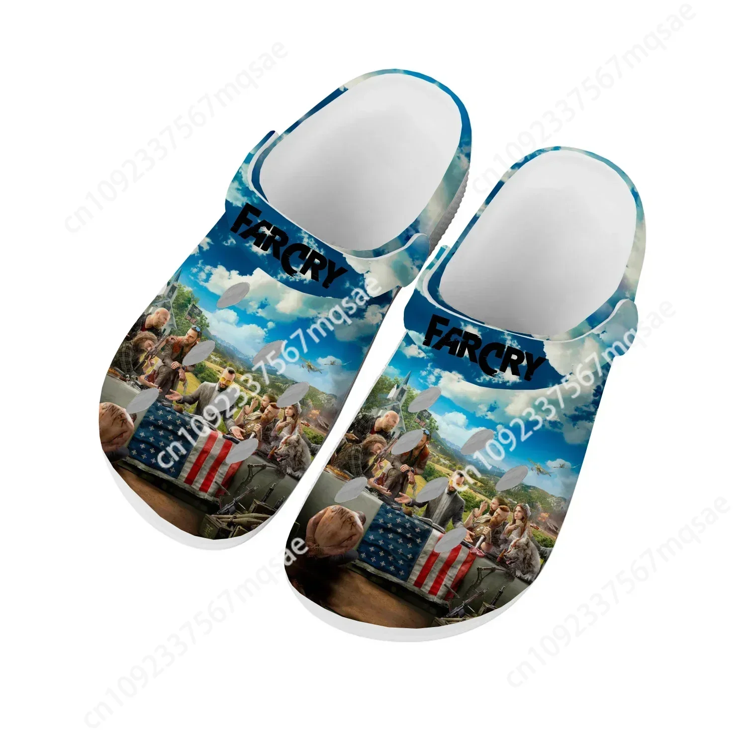 Far Cry Custom Home Clogs Cartoon Game Mens Womens Teenager Custom Fashion Built Water Shoes Garden Beach Hole Slippers Sandals