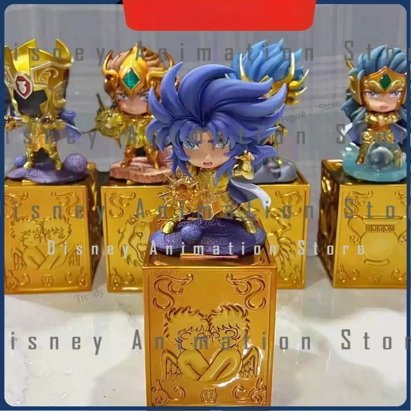 

FOC GK Mini Saint Seiya Myth Cloth BOX Knights of The Zodiac 12 Constellation Box Gift Action Figure Model Toy Resin Q Statue