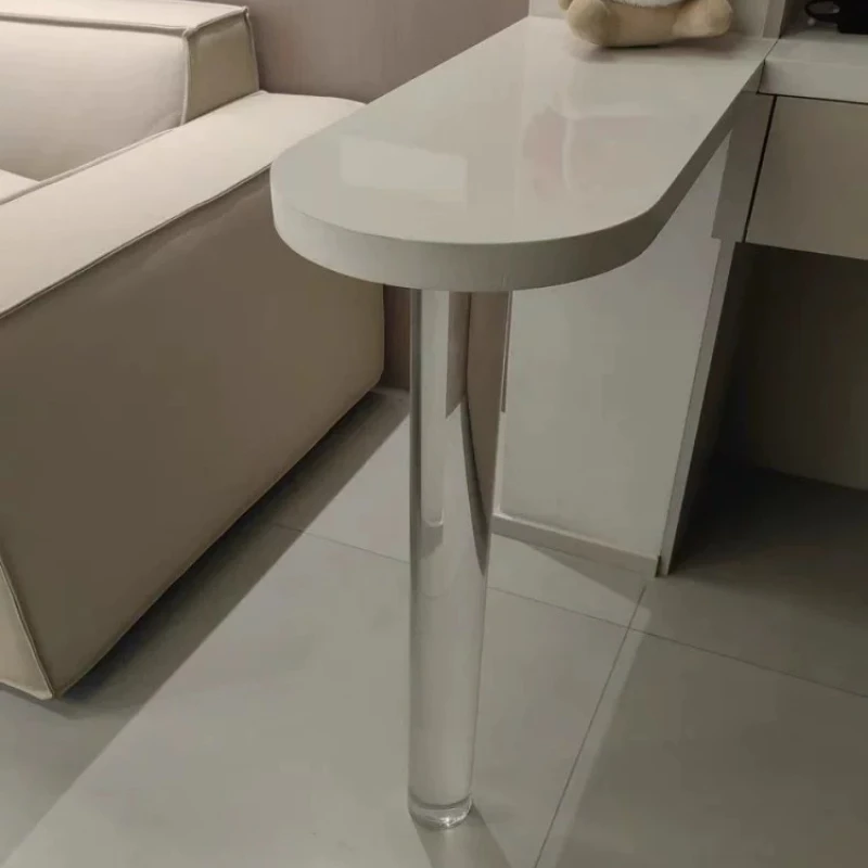 Clear Acrylic Table Legs Modern Dining Support Bracket Home Coffee Table Stand Slate Panel Foot Floating Prop for Furniture