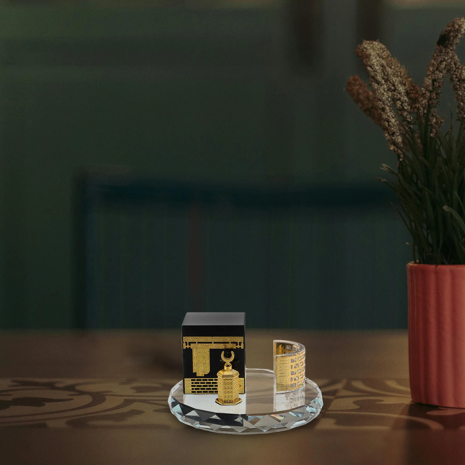 

Ornaments Home Table Decor Handicraft Islamic Crystal Model Showpiece Architecture Muslim