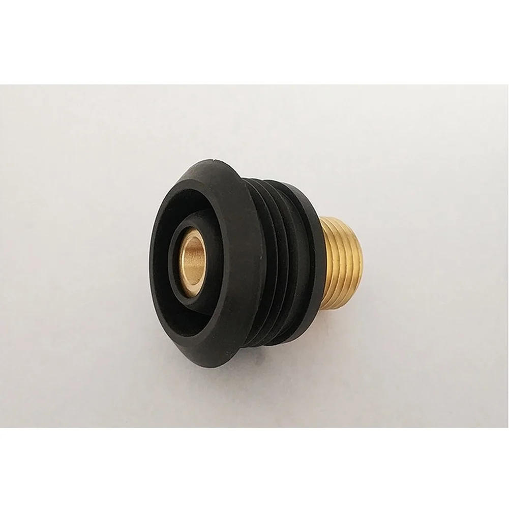 Brass Urinal Inlet Fittings G1/2 Threaded Connector Black Hand Press Flushing Parts For Bathroom Plumbing Repair Replacement