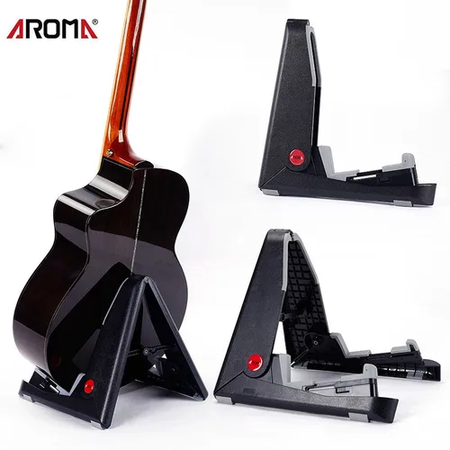 Soporte plegable para guitarra, soporte pequeño para ukelele, violín, longitud ajustable, diseño de marco A, para guitarra mandolina