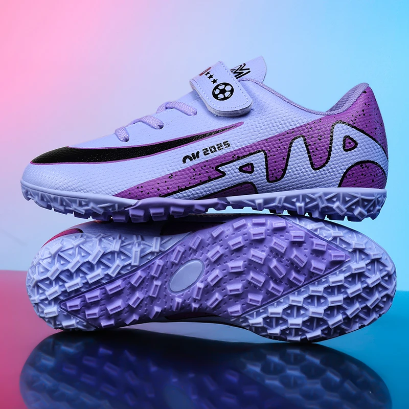 

New Football Shoes Children Non Slip Society Cleats Soccer Shoes TF/FG Kids Indoor Football Field Boot Fast Professional Sneaker