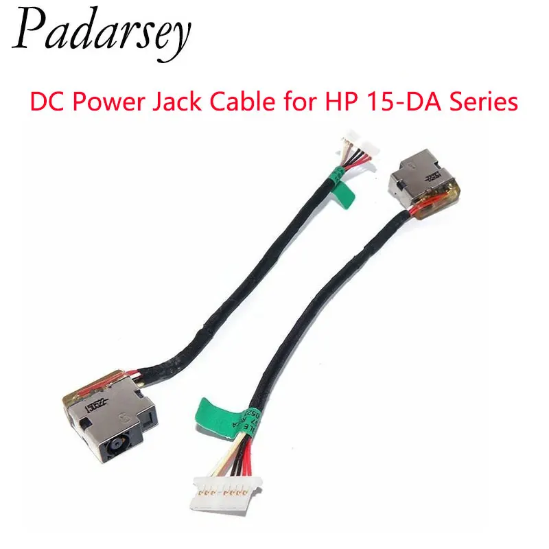 Padarsey DC Power Jack Cable Compatible for HP 15-DA Series 15-DA0056OD 15-DA0012DX 15-DA0014DX15-DA0002CY 15-DA0020NR