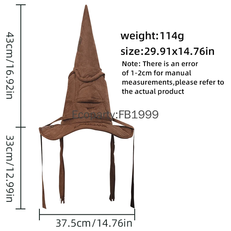 Erwachsene Halloween Hexe Zauberer Cosplay Kostüm Hut Männer Frauen Zweig Schule Magie Baum Hut Purim Karneval Party Requisiten Zubehör