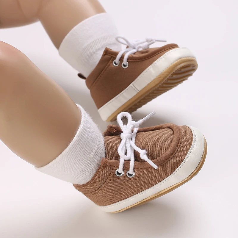 Modische Frühlings- und Herbst-Babyschuhe 0-18 Monate, Kindersportschuhe, Jungen-Schuhe mit weichen Gummisohlen, rutschfeste Babyschuhe zum Laufen, Freizeitschuhe – Detail 13