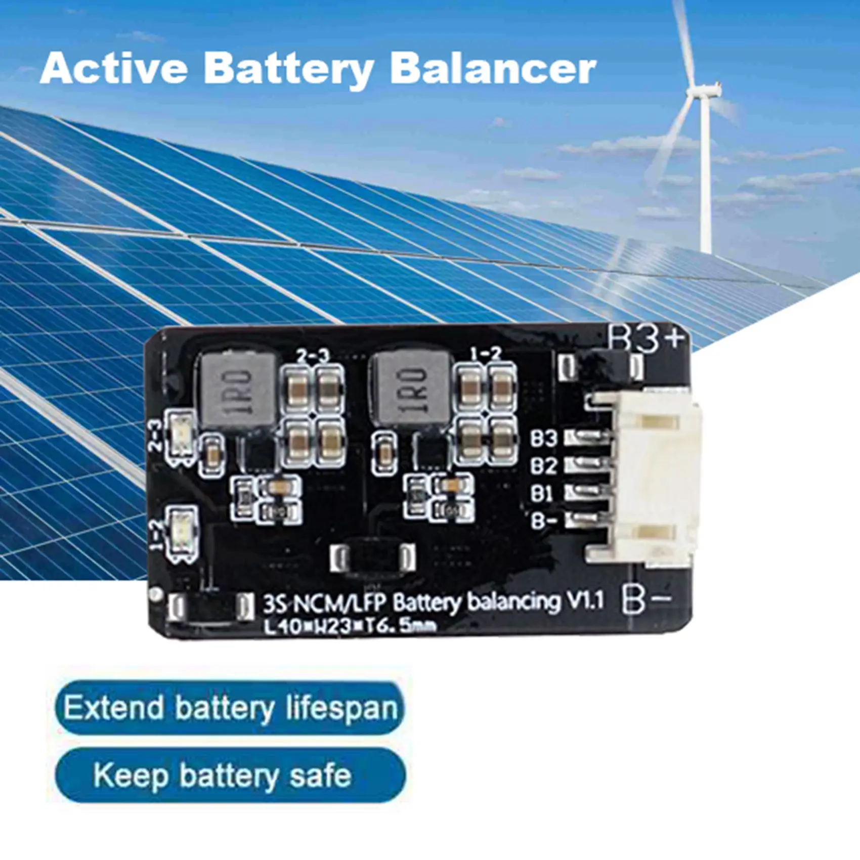 Stylish-1.2A 3S Active Equalizer Balancer Equalizer Module Li- Lifepo4 Lithium Battery Active Balancer BMS