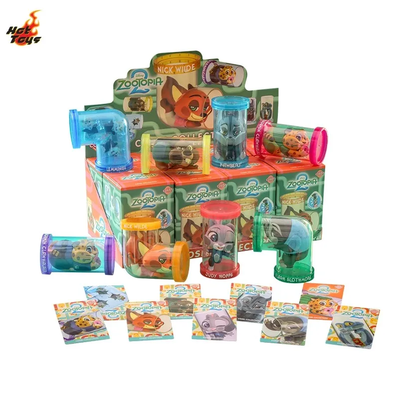 

Аутентичные хит продаж HotToys Zootopia 2COSBI слепая коробка мини-кукла Ник Джуди фигурка фигурка орнамент