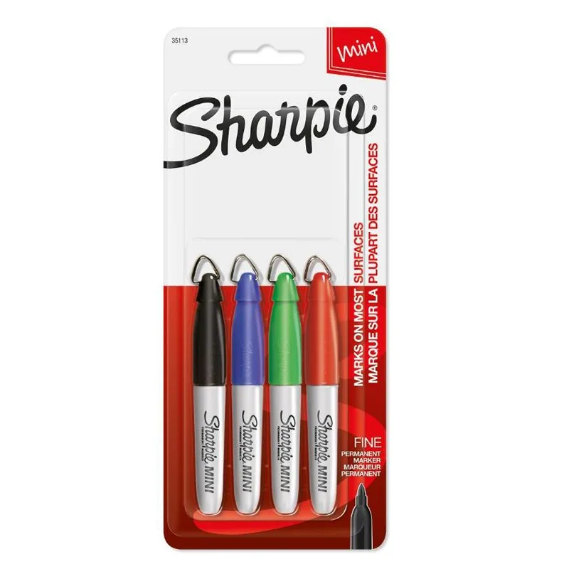 Sharpie 1781885 Mini Marking Pen 9cm Ultra Short Golf Bag Marking Pen with Hook Creative Marking Pen Oil Waterproof