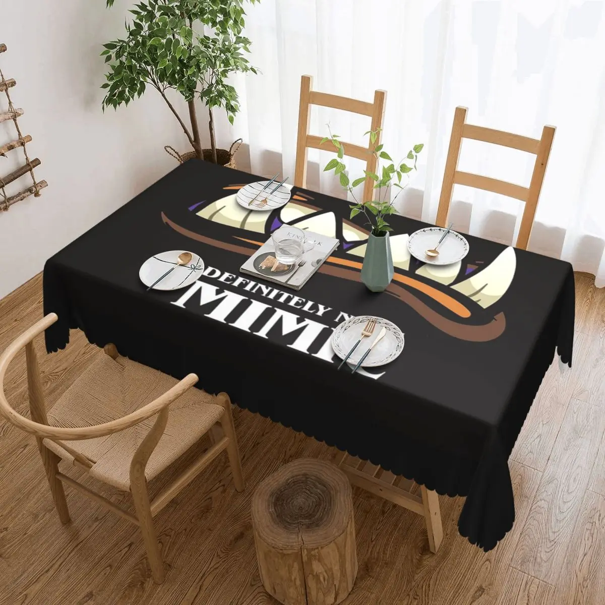 

Definitely Not A Mimic Dnd Game (3) Custom Rectangular Tablecloth Waterproof Table Cover for Dining Events Table Cloth