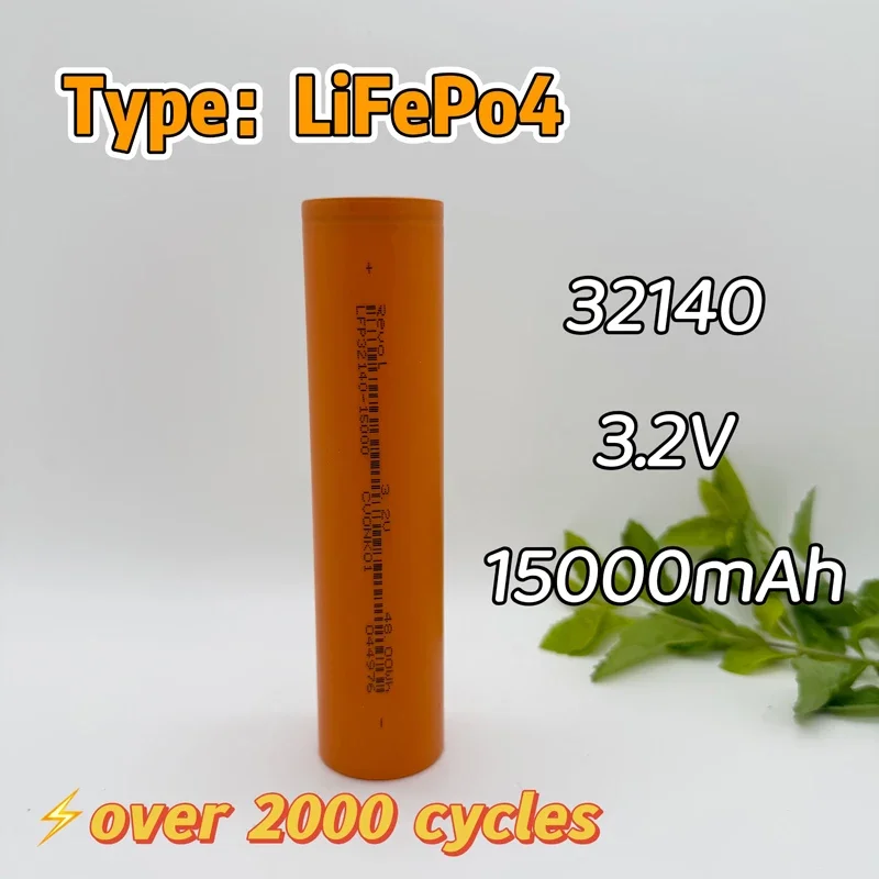 خلية بطارية Roza cinnie-3.2V 32140 15Ah LiFePO4 - DIY 4S/8S 12V/24V/36V دورة عميقة للمركبات الكهربائية والتخييم والعاكس والتفريغ العالي بالطاقة الشمسية