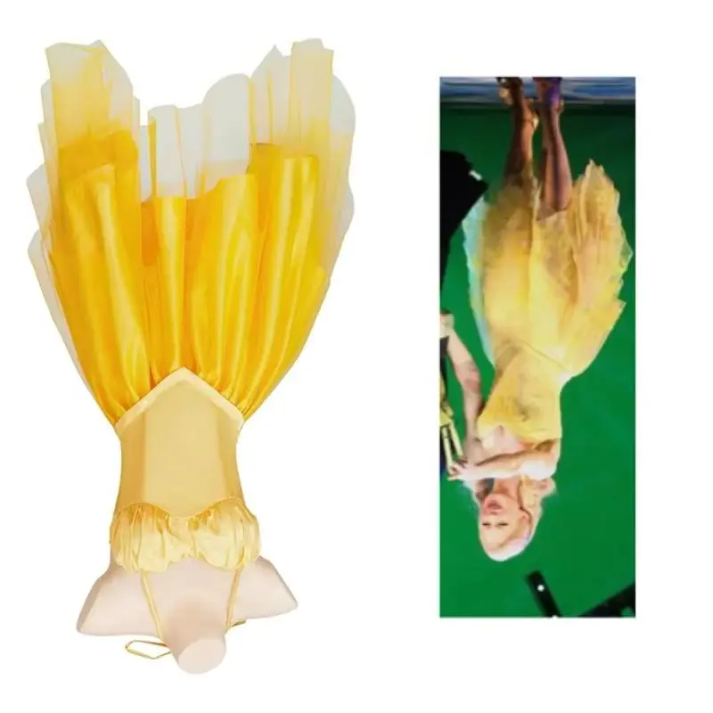 

Glinda Cosplay Costume Sexy Suspender Yellow Dress Musical Wizard Halloween Party Outfits