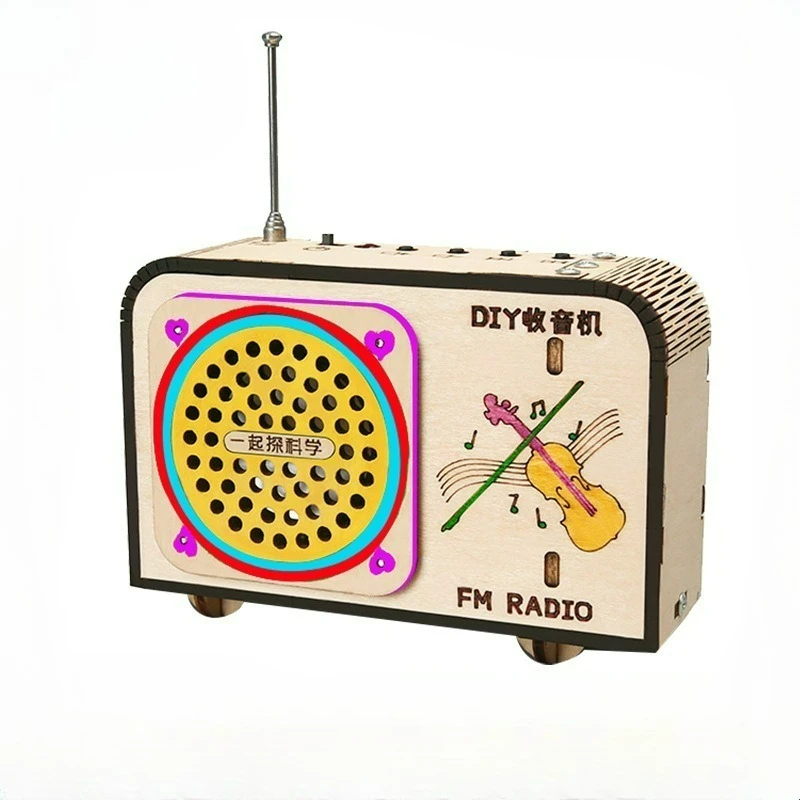 

Children's DIY Radio Model Technology Small Production Handmade Assembly Toy Science Experiment Materials Science Teaching Toys