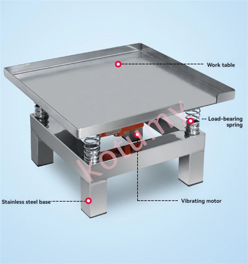 35*35CM tavolo vibrante in calcestruzzo banco prova di vibrazione banco prova piattaforma vibrante Mini tavolo vibrante in acciaio inossidabile