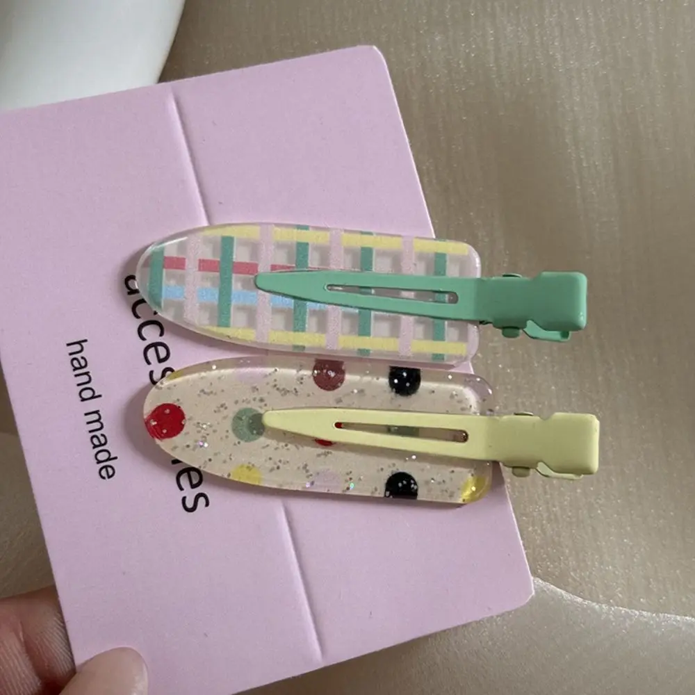 スイートチェリー跡のないヘアピンジオメトリ前髪クリップフルーツヘアピン韓国スタイルバレッタメイクヘアクリップ子供