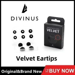 Divinus 벨벳 실리콘 이어폰 이어팁, 깍지 사이즈 3-5mm, IEM 이어버드용 부드럽고 깊은 귀지, AFUL 출연자 5/8 렌더링