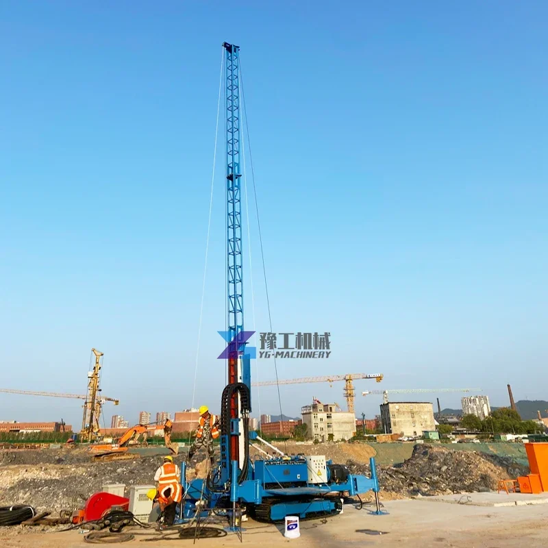 Full Hydraulic Core Drill Rig Crawler Jet Grouting Anchor Sampling Water Well Drilling Rig Construction Foundation Drilling Rig
