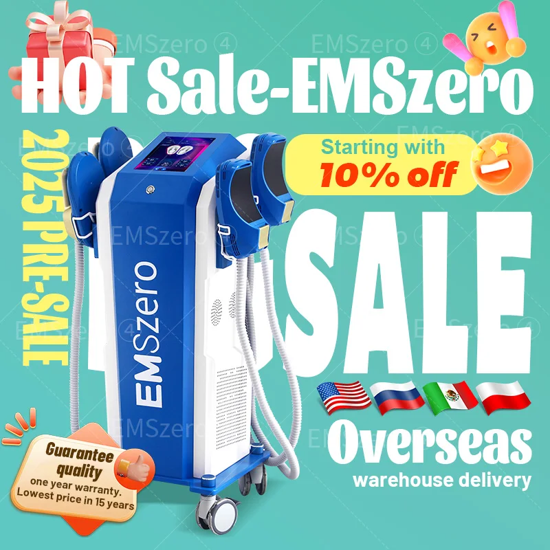 Professional EMSZERO Machine NEW 6500W EMS Body Slim Muscle Stimulation Lose Weight Ultra Sculpt Therapy Hi-emt 5 Handle Pelvic