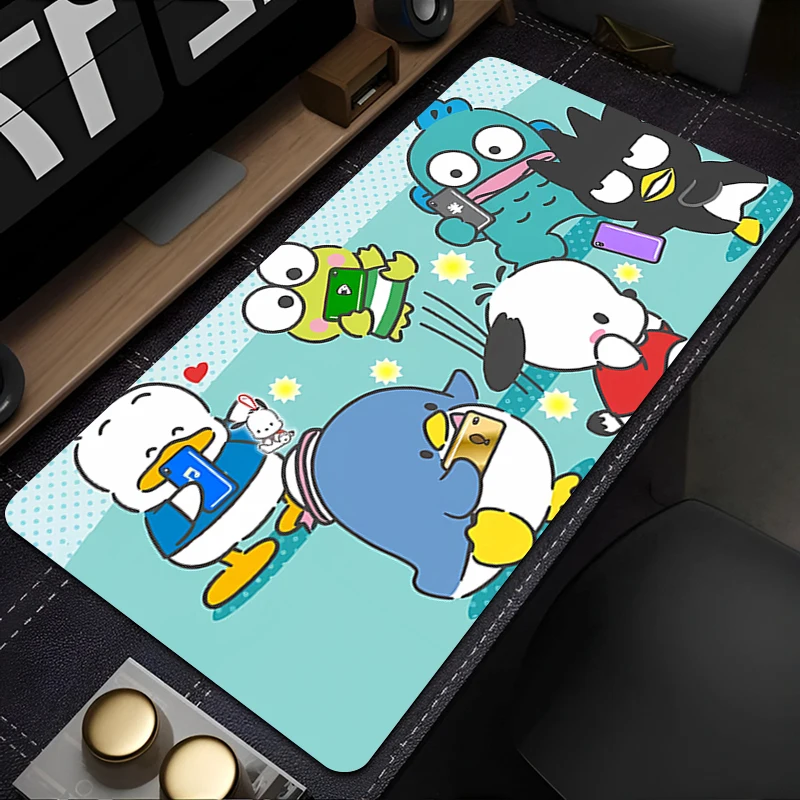 

Коврик для мыши, индивидуальный дизайн, нескользящий настольный коврик, игровые аксессуары S-sanrio, сшитые края для дома и геймера, коврик для мыши