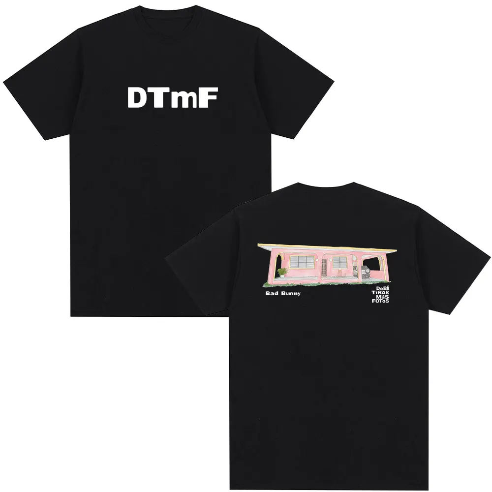 

Bad Bunny DTMF Tour Merch футболка Debi Tirar Mas фото футболка женская одежда модная хлопковая уличная одежда в стиле хип-хоп