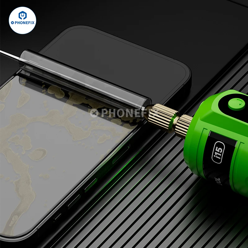 Imagem -06 - sem Fio Elétrica Cola Remover Máquina Led Lâmpada Poeira Verde Tela Curvada Oca Dry Glue Remoção Repair Tool Ifixes-i15