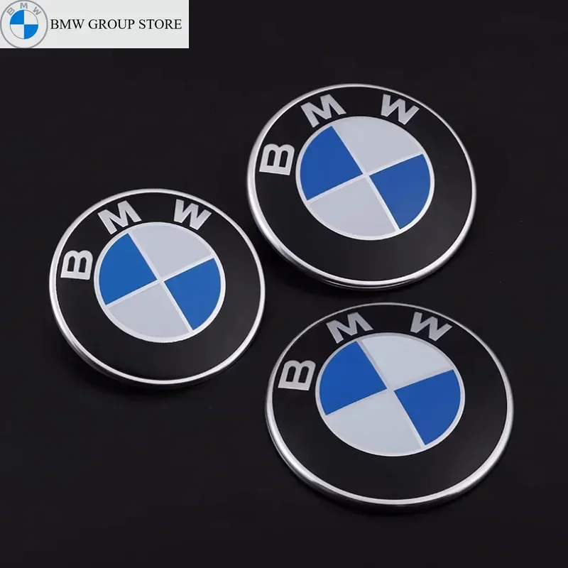 45/56/68/74/82mm Auto Car Styling Emblem Badge Front Rear Trunk Logo Sticker For All BMW E46 E39 E38 E90 E60 F10 F30 Z3 X1 X3 X5