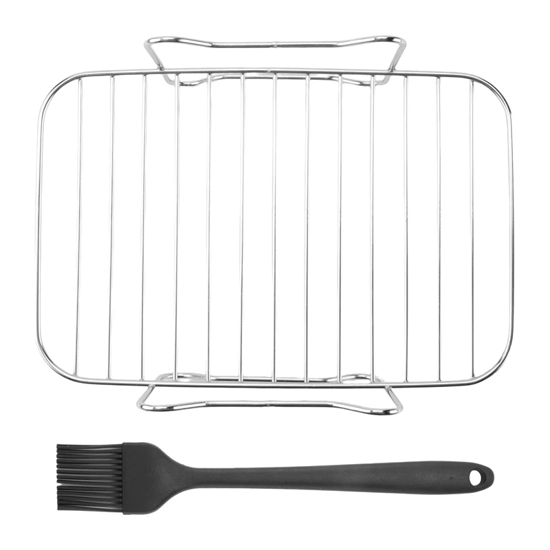 

Air Fryer Rack For Double Basket Air Fryers, Air Fryer Accessories Compatible For Ninja Foodi DZ201/401