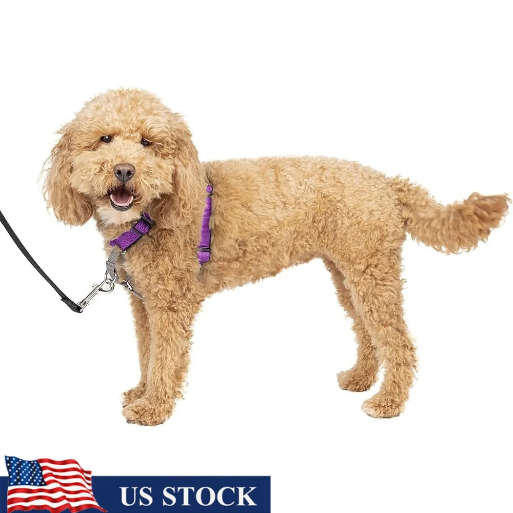 

Reflective Dog Harness No Pull Front D-Ring Adjustable Padded Control Handle Running Car Safety