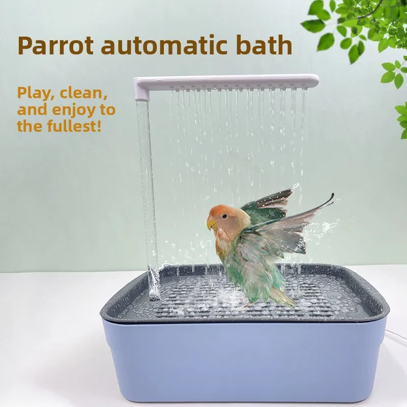 

Специальная ванна для попугаев, автоматическая циркуляция воды, электрическая ванна, большая, для птиц (тигровый принт, пион, черный), для душевых кабин.